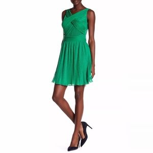 Sandro Paris Green Gathered Dress